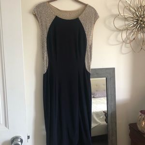 Fitted Beaded Cocktail Dress